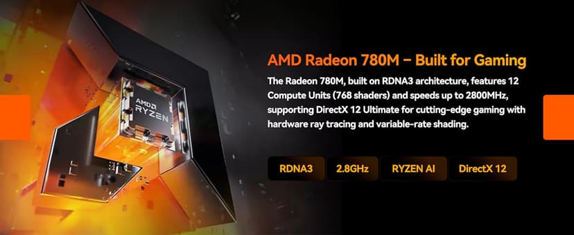 GEEKOM A8 AI Mini PC, AMD Ryzen 9 8945HS (up to 5.2GHz) Mini Computers, 32GB DDR5 5600MHz RAM&2TB PCIe 4.0 SSD, Windows 11 Pro Mini Desktop, AMD Ryzen AI/Radeon 780M/WiFi 6E/BT5.2/USB4/8K/Quad Display