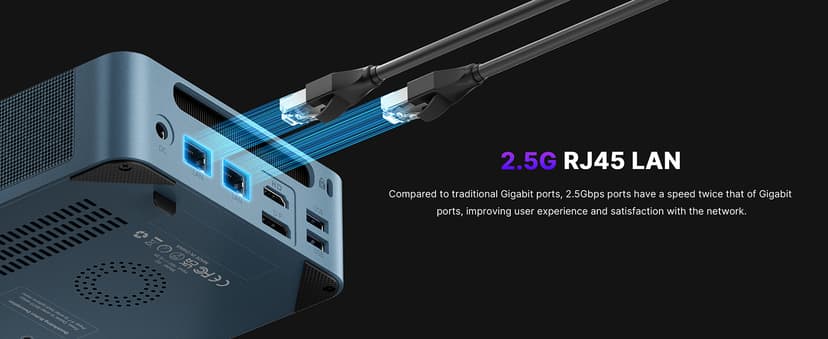 P2 Plus Mini PC, Intel i7 12700H Mini Desktop Computers, 32GB DDR5, 512GB NVMe, with Thunderbolt 4&Dual Gigabit Ethernet Ports, 4K Triple Display, Wi-Fi 6E, Bluetooth 5.2