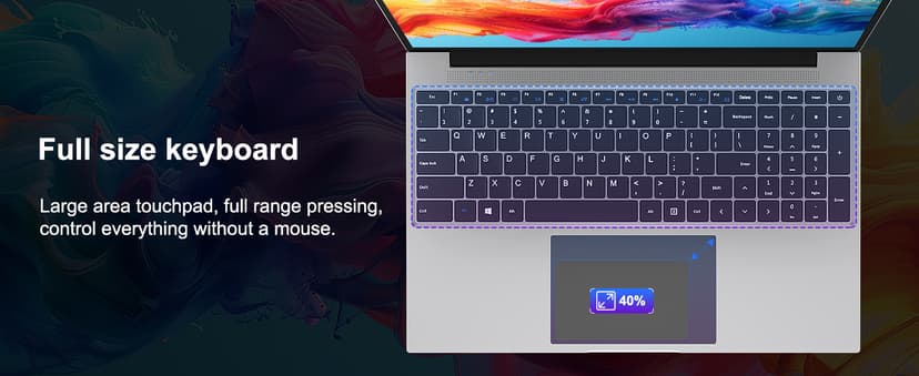 jumper 16 Inch Laptop, 4-Core N95 Processor, Up to 3.4Ghz, 16GB RAM, 640GB Storage,1200p FHD IPS Display, Windows 11 Computer, Office 365 1-Year Subscription, WiFi-6, 38Wh Battery.