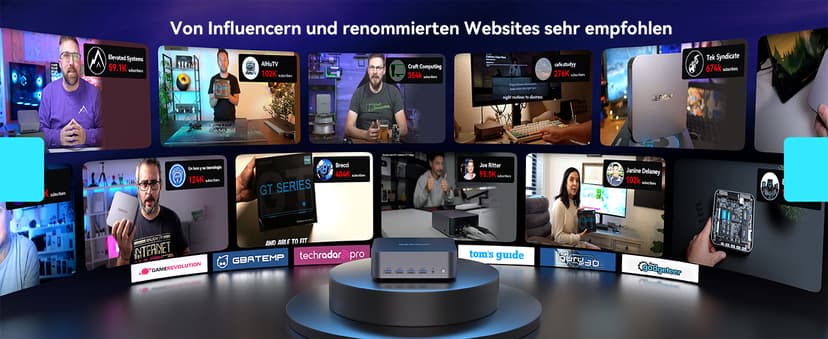 GEEKOM GT1 Mega AI Mini PC, with Intel 14th Gen Ultra 9 185H (Up to 5.1 GHz), 32GB DDR5 2TB M.2 NVMe SSD, Mini Desktop Computers Windows 11 Pro, 2.5G Dual LAN/WiFi 7/BT 5.4/USB4.0/8K/3 Years Warranty