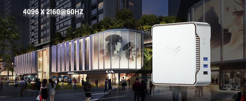 KAMRUI GK3Plus Mini PC, 16GB RAM 512GB M.2 SSD Mini Computers,12th Gen Alder Lake N95 (up to 3.4GHz) Micro PC, 2.5''SSD, Gigabit Ethernet,4K UHD,WiFi,BT,VESA/Home/Business Small pc