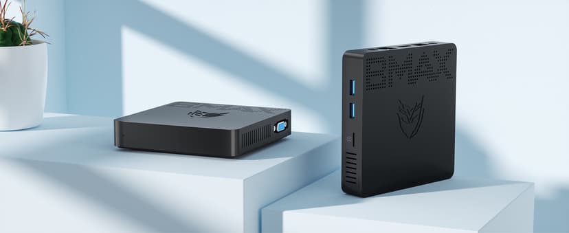 Bmax Mini PC B1 Pro Intel Gemini Lake N4000 (Up to 2.6GHz), 8GB LPDDR4 128GB eMMC Support M.2 SSD Expansion (512GB/2TB), 4K Dual Display 2.4G/5G WiFi & BT4.2 Mini Desktop Computer for Home/Office