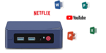 Beelink Mini PC, Mini S13 Mini Computer Intel Twin Lake N150(up to 3.6GHz), Desktop Computers 16G DDR4 RAM 500G NVMe SSD, Small PC 4K UHD HDMI/Wifi6/BT5.2 for Office/Home/HTPC/2.5G*2