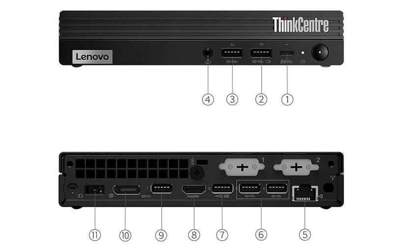 Lenovo ThinkCentre M70q Gen 4 MFF Tiny 1L Mini Business Desktop Computer, 13th Gen Intel 10-Core i5-13400T (Beat i7-12700T), 32GB DDR4 RAM, 1TB PCIe SSD, WiFi 6, RJ45, HDMI, Windows 11 Pro, AZ-XUT