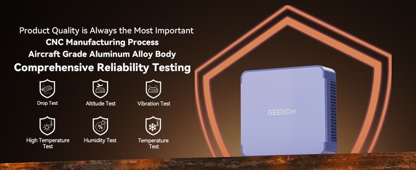 GEEKOM Mini PC AX8 Max, Dual 2.5G Lan AMD Ryzen 7 8745HS (Up to 4.9GHz, 3 Mode) Desktop Computers, Radeon 780M, 32GB DDR5 5600MHz RAM 1TB PCIe SSD, 2xUSB4/PD/WOL/8K 4 Display/Gaming/Business/Win11 Pro