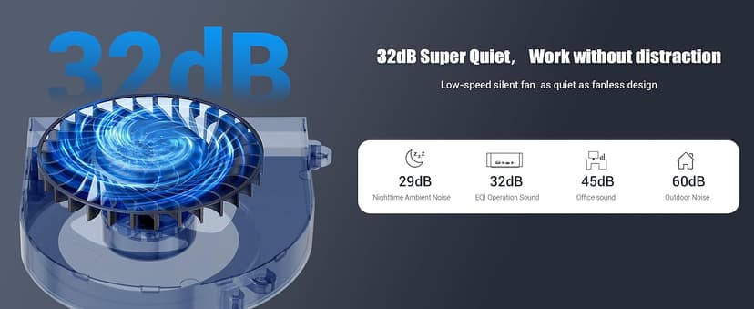 Beelink EQi12 Mini PC, Intel Core i5-12450H Processor (8C/12T, up to 4.4GHz), 16G DDR4 RAM 500GB M.2 2280 PCle 4.0x4 SSD, Mini Computer Support 4K@60Hz Dual Screen Display/WiFi6/BT5.2