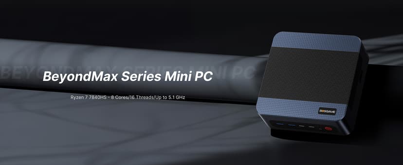 M4 Neo Mini PC, Mini Computers, AMD Ryzen 7 7840HS Gaming PC, 32GB DDR5 1TB PCIe SSD Desktop Computers, 4K Triple Display, USB4, Oculink, Dual 2.5G LAN, Wi-Fi 6E/BT5.2, for Home & Office