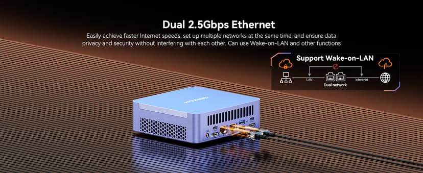 GEEKOM Mini PC AX8 Max, Dual 2.5G Lan AMD Ryzen 7 8745HS (Up to 4.9GHz, 3 Mode) Desktop Computers, Radeon 780M, 32GB DDR5 5600MHz RAM 1TB PCIe SSD, 2xUSB4/PD/WOL/8K 4 Display/Gaming/Business/Win11 Pro