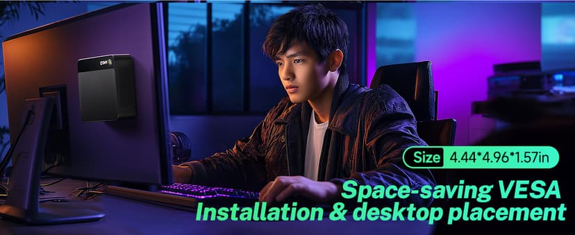 Beelink Mini PC, AMD Ryzen 7 6800U(up to 4.7GHz), 32GB LPDDR5 1TB PCIe4.0, Radeon 680M Graphics Triple 4K Display, Wi-Fi 6/BT5.2, Office Mini Desktop Computer