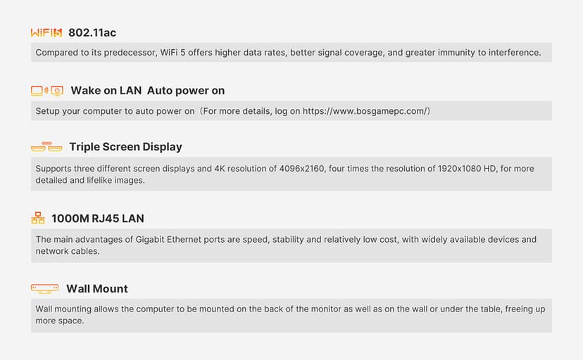 E2 Mini PC Ryzen 5 3550H, 16GB DDR4, 512GB SSD, Equipped 11 Pro Desktop Computers, WiFi 5 BT 5.2