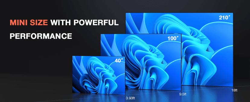 【360°Adjustable Stand & Auto Focus/Keystone】Mini Projector with WiFi and Bluetooth, 550ANSI Native 1080P Portable Outdoor Movie Projector, VOPLLS Home Projector 4K Support for HDMI/USB/Phone/PC(Black)