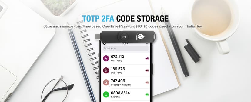 Thetis Pro FIDO2 Security Key, Two Factor Authentication NFC Security Key FIDO 2.0, Dual USB A Ports & Type C for Multi layered Protection (HOTP) in Windows/MacOS/Linux, Gmail, Facebook,Dropbox,Github