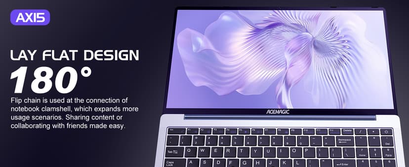 ACEMAGIC 2025 Laptop, Laptop Computer with Intel Quad-Core Processor(Up to 3.4GHz), 16GB DDR4 512GB SSD, Windows 11 Laptop, 15.6" IPS 1080P, Metal Shell, USB3.2, Long Battery Life
