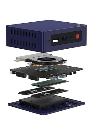 Beelink Mini PC, Mini S13 Mini Computer Intel Twin Lake N150(up to 3.6GHz), Desktop Computers 16G DDR4 RAM 500G NVMe SSD, Small PC 4K UHD HDMI/Wifi6/BT5.2 for Office/Home/HTPC/2.5G*2