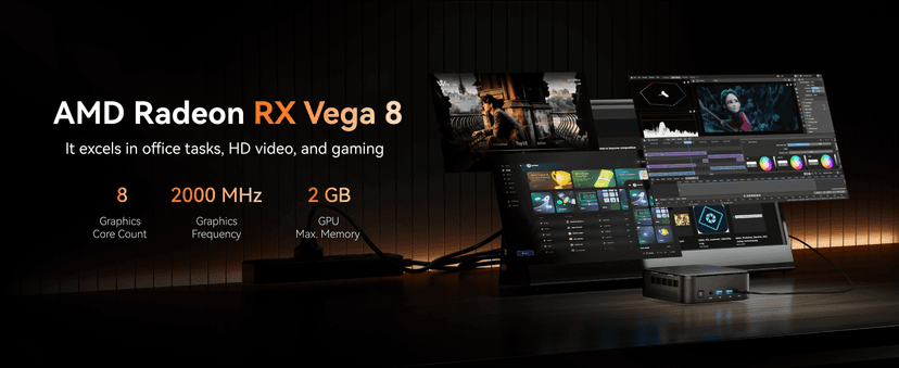 KAMRUI Mini PC with AMD Ryzen 7 PRO 5875U, 16GB DDR4 512GB M.2 SSD Mini Computer, Mini Gaming PC with USB Type-C, Desktop Computer Supports Triple 4K Display, WiFi 6, BT 5.2