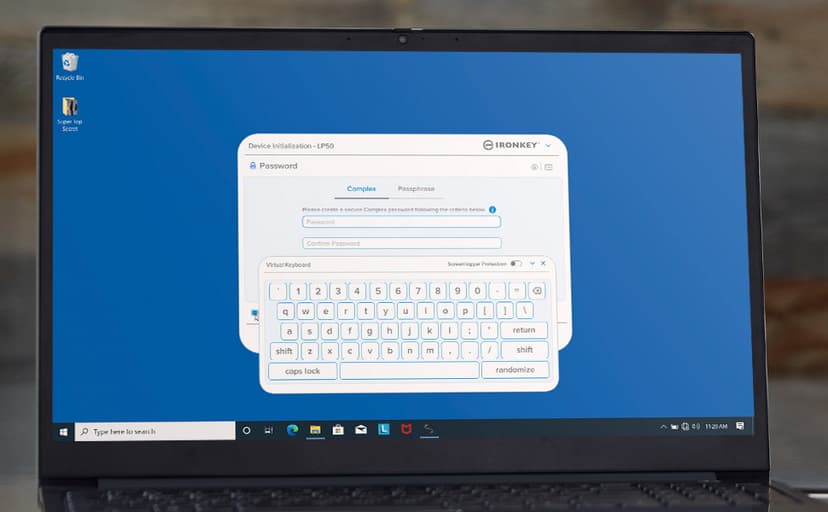 Kingston Ironkey Locker+ 50 64GB Encrypted USB Flash Drive | USB 3.2 Gen 1 | XTS-AES Protection & TAA Compliant | Multi-Password Security Options | Automatic Cloud Backup | Metal Casing | IKLP50/64GB