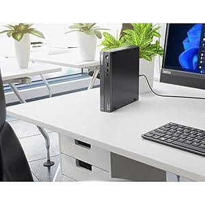 Lenovo ThinKCentre neo 50q Gen 4 Tiny 1L Business Mini Desktop Computer, 13th Gen Intel 8-Core i5-13420H (Beat i7-1355U), 16GB DDR4 RAM, 512GB PCIe SSD, 2 DisplayPorts, WiFi 6, Win 11 Pro, Vent-Hear