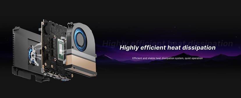 Mini Gaming PC M4, Dual 2.5G LAN Ryzen 7 7840HS Desktop Computers, 32GB DDR5 1TB PCIe4.0 NVMe SSD, Radeon 780M Graphics,Quad Display, Oculink/USB 4.0/HDMI/DP, Wi-Fi 6/ BT5.2