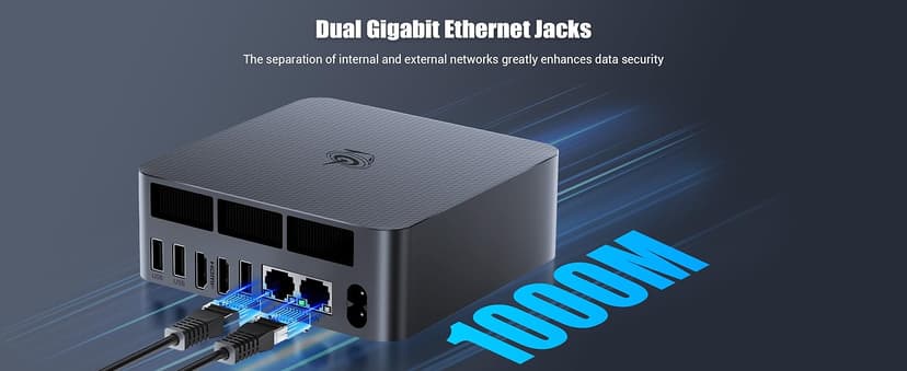 Beelink EQi12 Mini PC, Intel Core i5-12450H Processor (8C/12T, up to 4.4GHz), 16G DDR4 RAM 500GB M.2 2280 PCle 4.0x4 SSD, Mini Computer Support 4K@60Hz Dual Screen Display/WiFi6/BT5.2