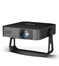 【360°Adjustable Stand & Auto Focus/Keystone】Mini Projector with WiFi and Bluetooth, 550ANSI Native 1080P Portable Outdoor Movie Projector, VOPLLS Home Projector 4K Support for HDMI/USB/Phone/PC(Black)