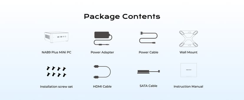 MINISFORUM NAB9 Plus Mini PC Intel Core i9-12900HK(14C/20T), 32GB RAM 1TB SSD, HDMI+DP+USB4(PD) Video Outputs Mini Computers, OCuLink Port, 2X 2.5G LAN Port Intel Iris Xe Graphics Desktop Computer