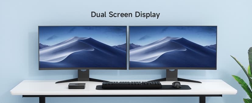 Bmax Mini PC B1 Pro Intel Gemini Lake N4000 (Up to 2.6GHz), 8GB LPDDR4 128GB eMMC Support M.2 SSD Expansion (512GB/2TB), 4K Dual Display 2.4G/5G WiFi & BT4.2 Mini Desktop Computer for Home/Office