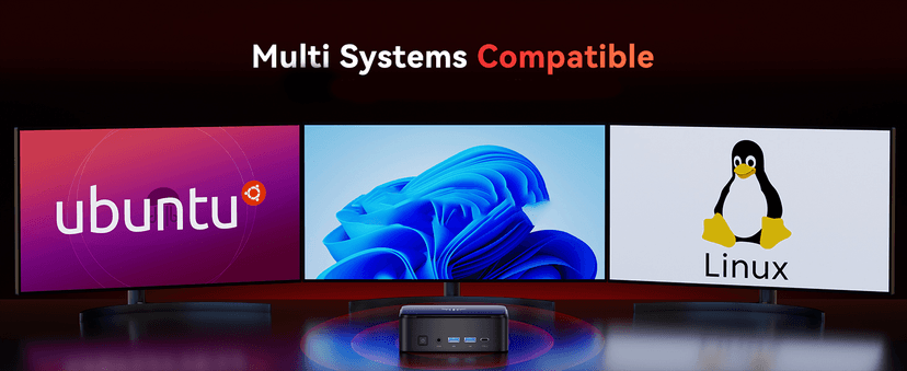 KAMRUI Mini Gaming PC, E3B 16GB RAM 512GB SSD Mini PC AMD Ryzen 5 7430U Micro Desktop Computers (Max 4.3GHz,6C/12T, Beat 5650U), Small Computer Support WiFi 6, BT5.2, Triple Display for Office Home