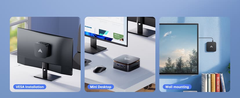 KAMRUI Mini PC, 16GB DDR4 RAM 512GB M.2 SSD, Mini Computer Intel Twin Lake N150 (Upgraded N100, 4 Cores, up to 3.6GHz), Desktop Computer Dual 4K, Ethernet, WiFi, Bluetooth for Business, Office, Home