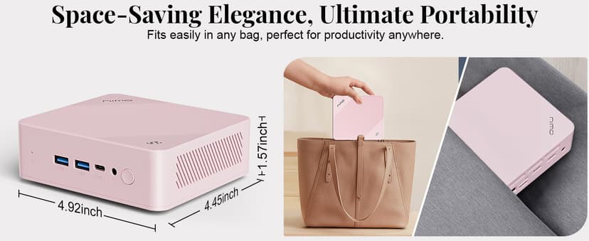 NIMO Mini PC Desktop, 16GB RAM 1TB SSD 12th Gen N100(Beat i3 1115G4) Mini Desktop Computers with USB3.2 BT5.2 WiFi 6, 4K Triple-Monitor Display Micro Computer for Student Home Office