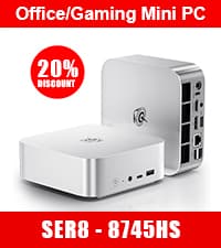 Beelink SER5 Mini PC, AMD Ryzen 5 5500U(6C/12T, up to 4.0GHz), 16GB DDR4 500GB NVMe SSD, SER5 Mini Computer Support 4K Triple Display, 2.5G LAN, HDMI+DP, Type-C