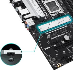 ASUS Prime B650-PLUS WiFi AMD B650 AM5 Ryzen™ Desktop 9000 8000 & 7000 ATX Motherboard, DDR5, PCIe 5.0 M.2, 2.5Gb LAN, WiFi 6E, HDMI™, SATA 6 Gbps, USB Type-C®, BIOS Flashback™, Thunderbolt™ 4 Header