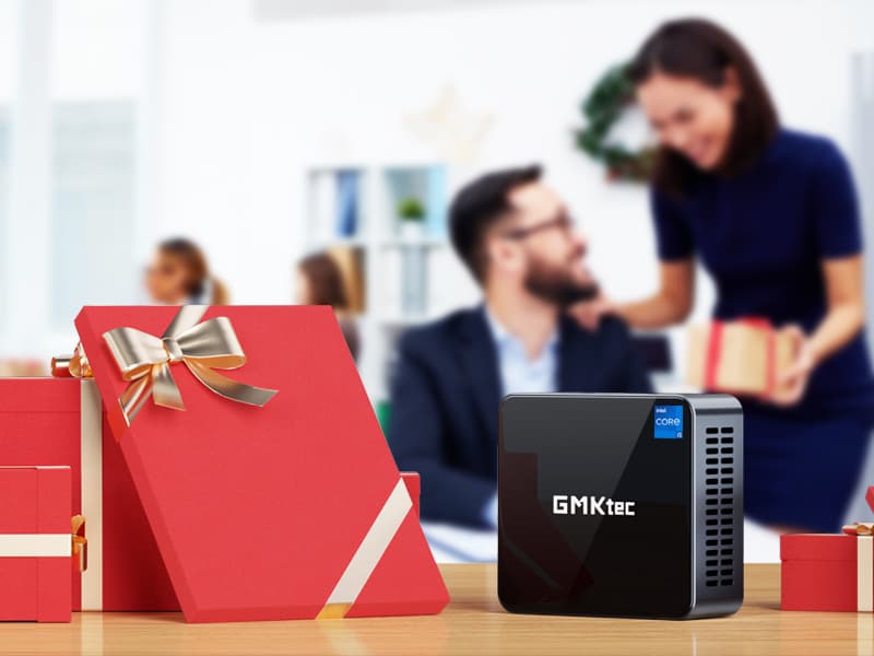GMKtec Mini Desktop Computer, M3 Intel Core i5 12450H (8C/12T, up to 4.40GHz) Mini PC 16GB DDR4 (8GB*2) 512GB SSD, 2X HDMI 4K, 4X USB 3.2, USB-C, WiFi 6, BT 5.2, RJ45 2.5G Black
