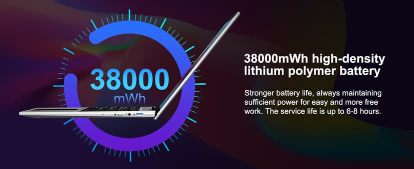 jumper 16 Inch Laptop, 4-Core N95 Processor, Up to 3.4Ghz, 16GB RAM, 640GB Storage,1200p FHD IPS Display, Windows 11 Computer, Office 365 1-Year Subscription, WiFi-6, 38Wh Battery.