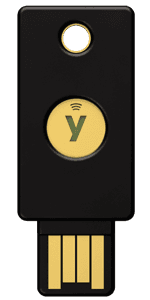 Yubico - Security Key NFC - Basic Compatibility - Multi-factor authentication (MFA) Security Key, Connect via USB-A or NFC, FIDO Certified