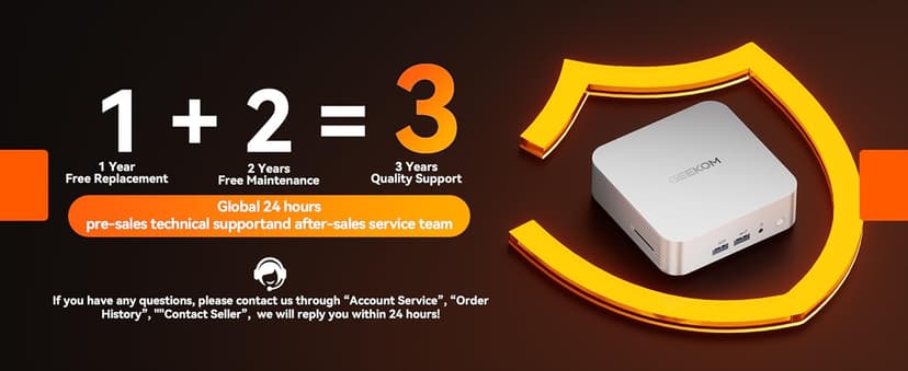 GEEKOM A8 AI Mini PC, AMD Ryzen 9 8945HS (up to 5.2GHz) Mini Computers, 32GB DDR5 5600MHz RAM&2TB PCIe 4.0 SSD, Windows 11 Pro Mini Desktop, AMD Ryzen AI/Radeon 780M/WiFi 6E/BT5.2/USB4/8K/Quad Display