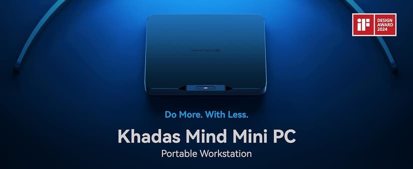 Khadas Mind 1 Mini PC, Intel Core i5-1340P 4.6GHz Micro Desktop Computer with 5.55Wh Standby Battery, 16GB LPDDR5, 512GB PCIe 4.0 SSD, BT5.3, WiFi 6E, Portable Computer for Business Home Office Gaming