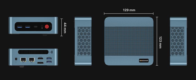 P2 Plus Mini PC, Intel i7 12700H Mini Desktop Computers, 32GB DDR5, 512GB NVMe, with Thunderbolt 4&Dual Gigabit Ethernet Ports, 4K Triple Display, Wi-Fi 6E, Bluetooth 5.2