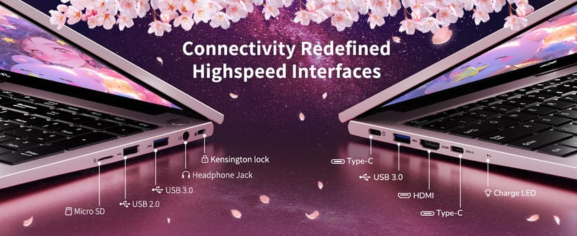 NIMO 15.6 IPS FHD-Laptop, 16GB RAM 1TB SSD Intel Pentium Quad Core N100, Computer with Backlit Keyboard Fingerprint (Beat to i3-1115G4 Up to 3.4GHz) Laptops for Student, Win 11 Rose Gold