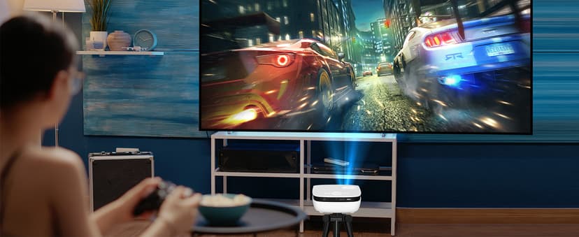 Outdoor Projector, Mini Projector for Home Theater, 1080P and 240" Supported Movie Projector 7500 L Portable Home Video Projector Compatible with Smartphone/TV Stick/PS4/PC/Laptop