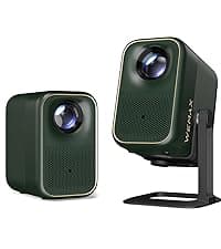 WEMAX Dice Outdoor Portable Projector, 3 Hours Battery, 700 ANSI Lumens Native 1080p, 4K Mini Movie Projector, Mobile Theater, WiFi Bluetooth HDMI USB, Dolby Audio DTS-HD, Auto Focus, Auto Keystone