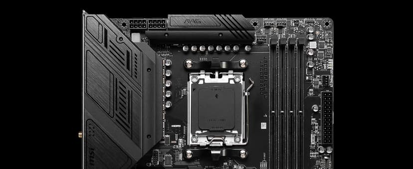 MSI MAG B650 Tomahawk WiFi Gaming Motherboard (AMD Ryzen 9000/8000/7000 Series Processors, AM5, DDR5, PCIe 4.0, M.2, SATA 6Gb/s, USB 3.2 Gen 2, HDMI/DP, Wi-Fi 6E, Bluetooth 5.3, 2.5Gbps LAN, ATX)