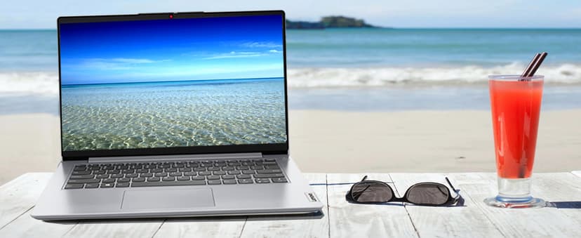 Lenovo IdeaPad Ultra Light Laptop for Student & Home (14" Anti-Glare, Intel Dual Core Processor, 4GB RAM, 128GB Storage (64GB+ 64GB SD)), 1 Year Office 365, Webcam, Wi-Fi 6, Win 11 Home in S, Grey