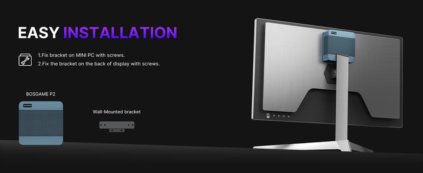 P2 Plus Mini PC, Intel i7 12700H Mini Desktop Computers, 32GB DDR5, 512GB NVMe, with Thunderbolt 4&Dual Gigabit Ethernet Ports, 4K Triple Display, Wi-Fi 6E, Bluetooth 5.2