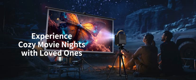 WEMAX Dice Outdoor Portable Projector, 3 Hours Battery, 700 ANSI Lumens Native 1080p, 4K Mini Movie Projector, Mobile Theater, WiFi Bluetooth HDMI USB, Dolby Audio DTS-HD, Auto Focus, Auto Keystone