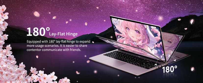 NIMO 15.6 IPS FHD-Laptop, 16GB RAM 1TB SSD Intel Pentium Quad Core N100, Computer with Backlit Keyboard Fingerprint (Beat to i3-1115G4 Up to 3.4GHz) Laptops for Student, Win 11 Rose Gold