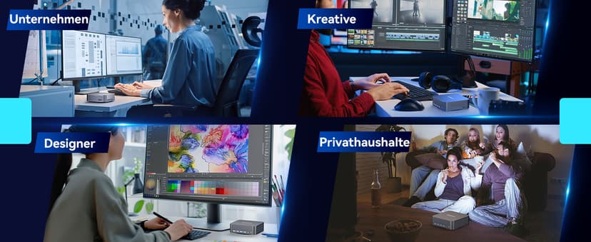 GEEKOM GT1 Mega AI Mini PC, with Intel 14th Gen Ultra 9 185H (Up to 5.1 GHz), 32GB DDR5 2TB M.2 NVMe SSD, Mini Desktop Computers Windows 11 Pro, 2.5G Dual LAN/WiFi 7/BT 5.4/USB4.0/8K/3 Years Warranty