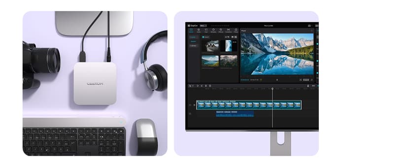 GEEKOM A6 Mini PC, AMD Ryzen 7 6800H(8C/16T, up to 4.7GHz), 32GB DDR5 RAM, 1TB PCIe 4.0 NVMe SSD, Radeon 680M, Compact Aluminium Design Windows 11 Pro Desktop Computer with USB4/8K UHD/Wi-Fi 6E/BT 5.2