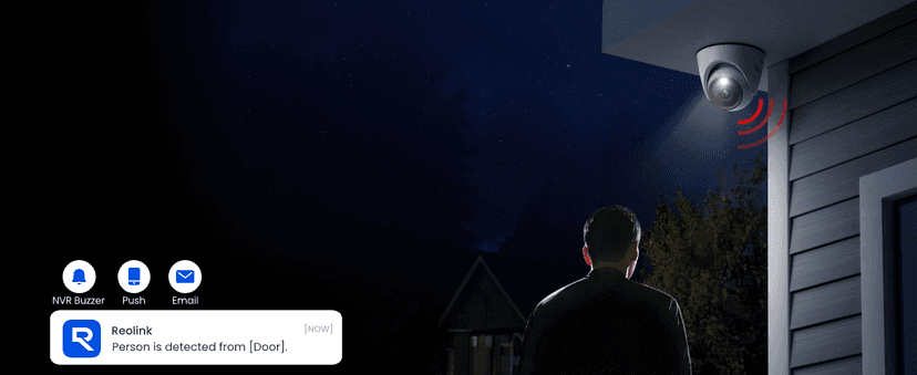 REOLINK New Version 12MP Smart Security System with AI Video Search, Person/Vehicle/Animal Detection Color & Infrared Night Vision, Two-Way Talk, 24/7 Recording, Perimeter Protection, RLK8-1200D4-A