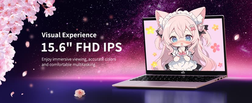 NIMO 15.6 IPS FHD-Laptop, 16GB RAM 1TB SSD Intel Pentium Quad Core N100, Computer with Backlit Keyboard Fingerprint (Beat to i3-1115G4 Up to 3.4GHz) Laptops for Student, Win 11 Rose Gold