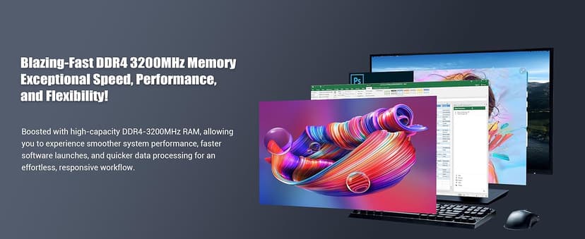 Beelink EQi12 Mini PC, Intel Core i5-12450H Processor (8C/12T, up to 4.4GHz), 16G DDR4 RAM 500GB M.2 2280 PCle 4.0x4 SSD, Mini Computer Support 4K@60Hz Dual Screen Display/WiFi6/BT5.2